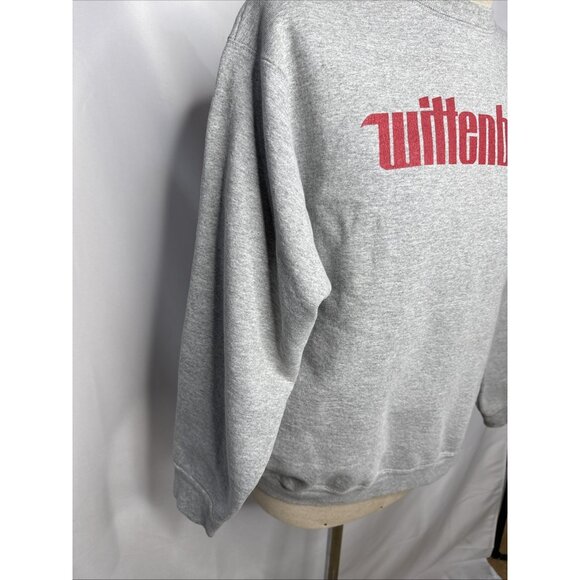 Vintage Wittenberg Tigers Sweatshirt Mens L Gray Pullover Crew Neck Shirt - Picture 4 of 7